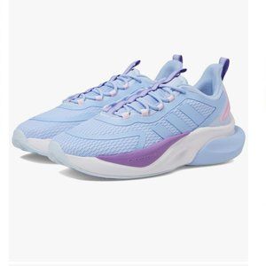 adidas Womens Alphabounce+ Running Shoe Blue Dawn/Violet Fusion Size 11
